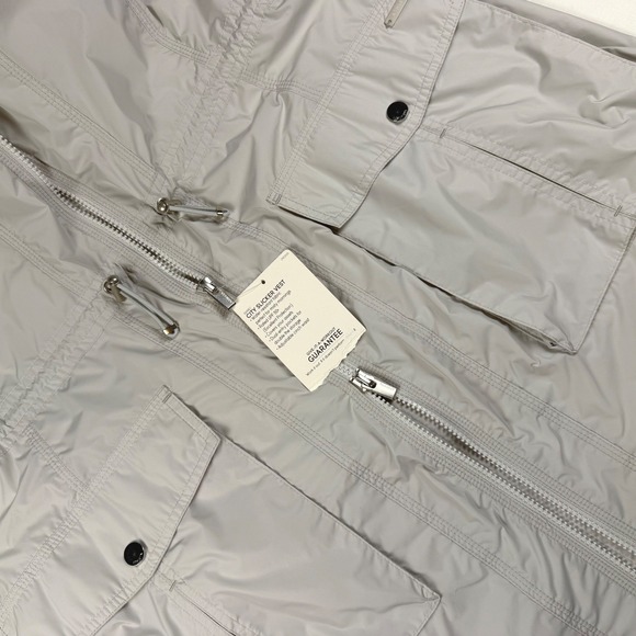 Athleta City Slicker Vest Womens L Grey Water Resistant UPF 50+ New NWT Utility - Picture 7 of 11
